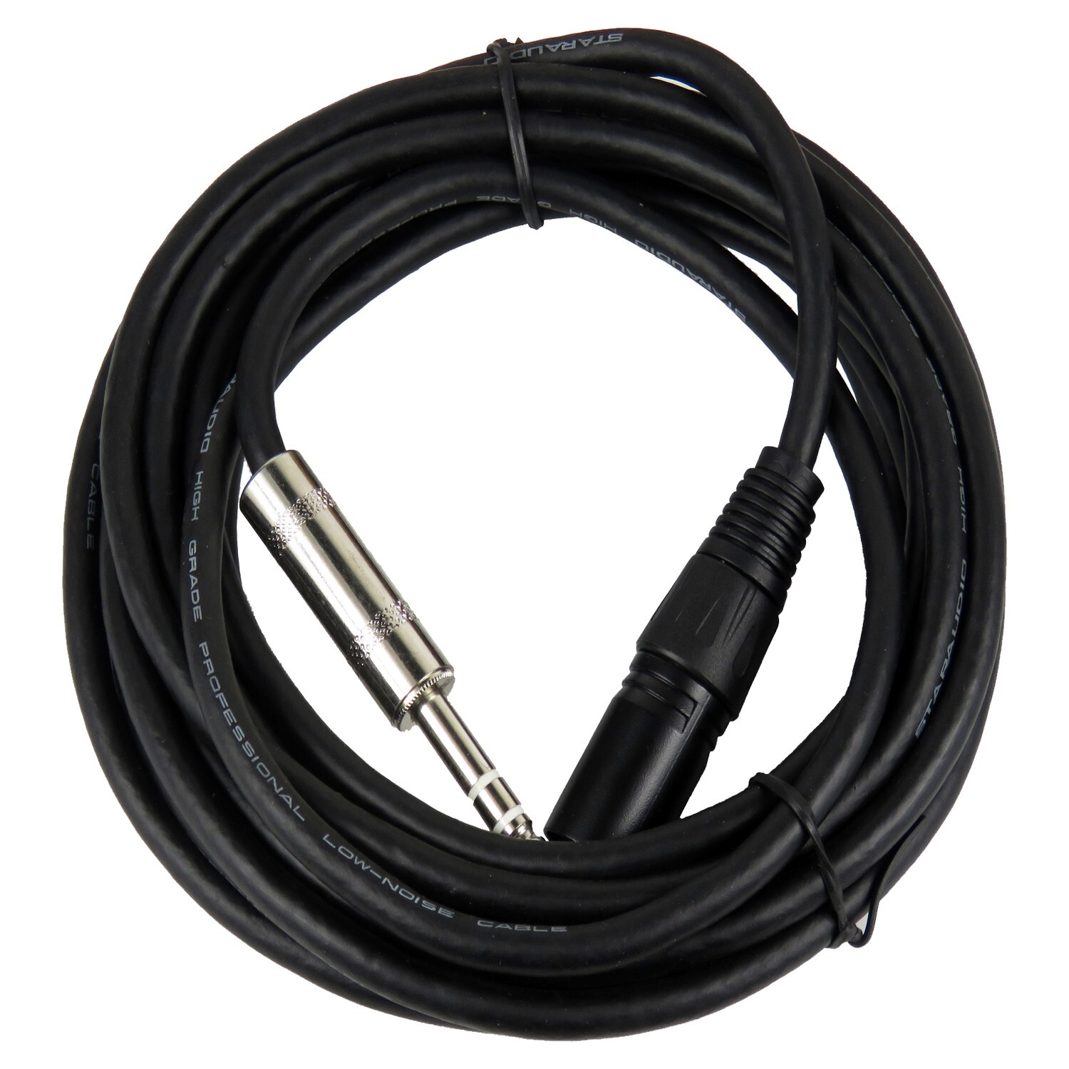 15FT XLR 3-Pin Male To 6.35mm 1/4" Stereo Mono Shielded PA DJ Speaker Cable Cord