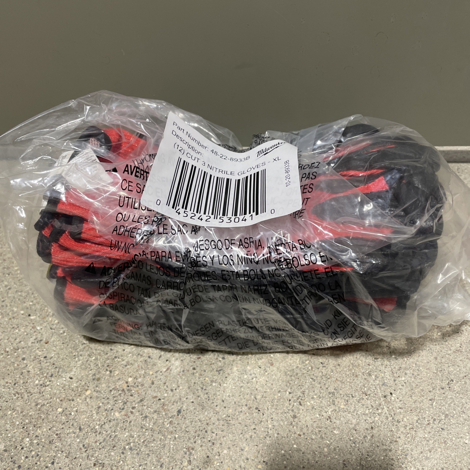 Nitrile dipped Cut 3 48-22-8933B Gloves – A3 12 Pairs Bulk