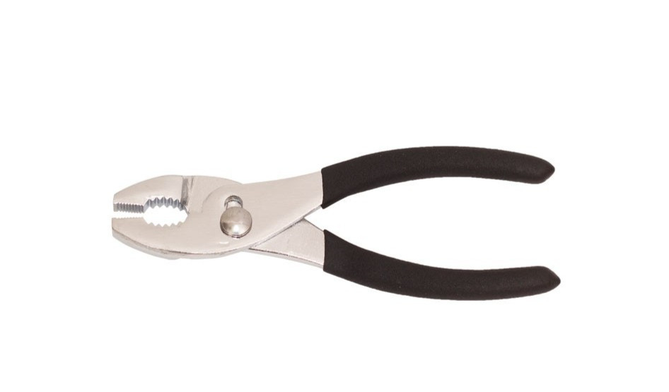 6" Inch Slip Joint Pliers, Adjustable Steel Gripping  Cushion Handle Wisdom