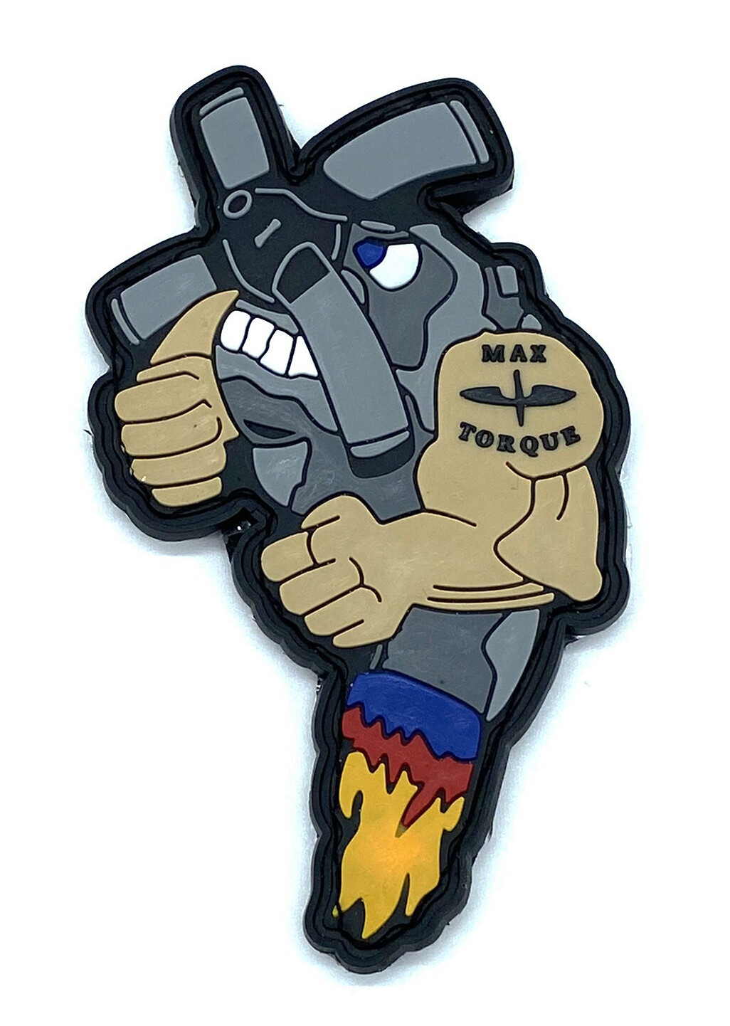 Max Torque Prop PVC Patch, 4 inch with Hook and Loop