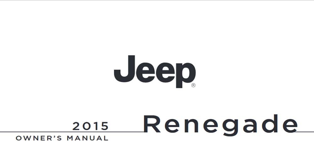 2015 Jeep Renegade Owner's Manual