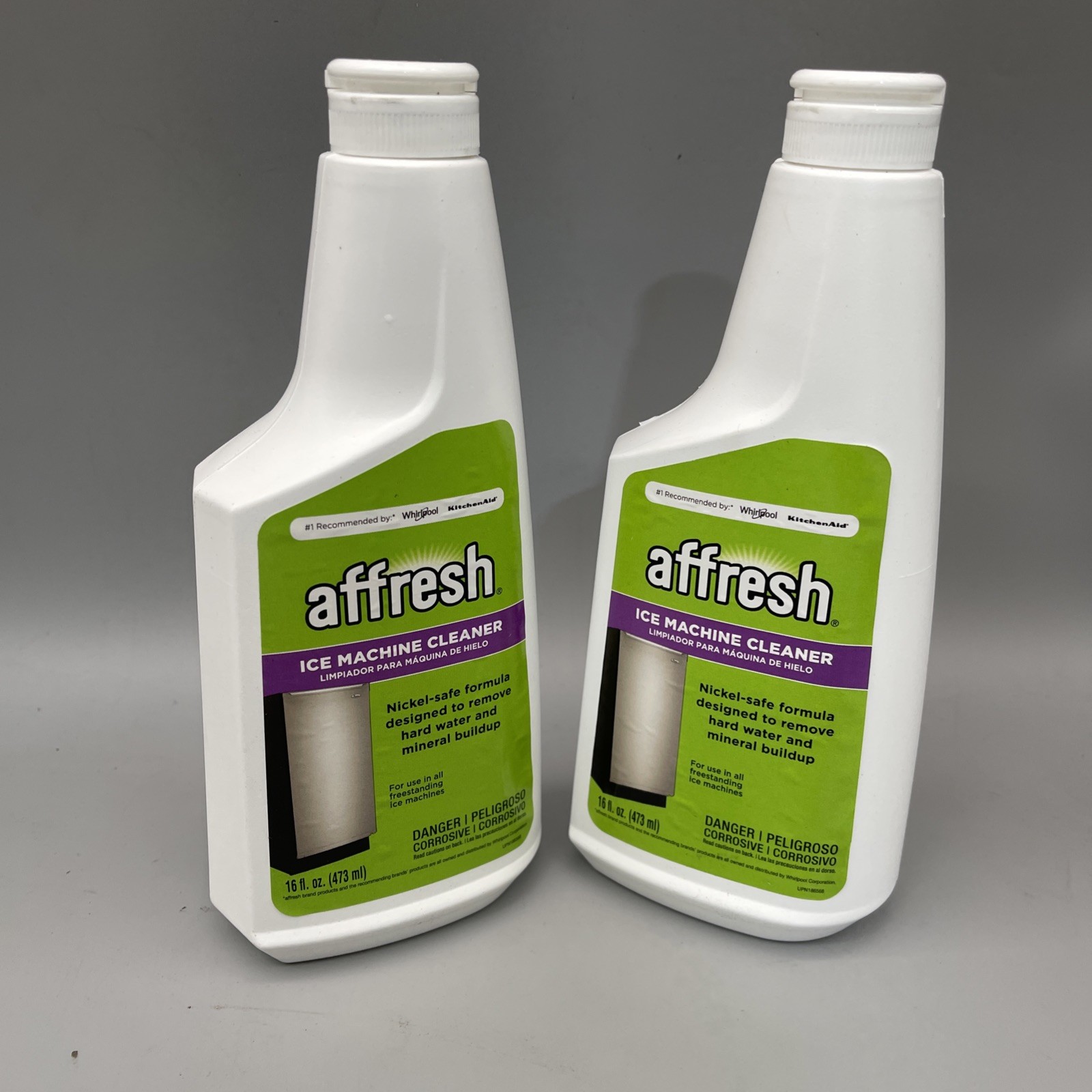 2 Pack Affresh Ice Machine Cleaner, Helps Remove Hard Water and Mineral White