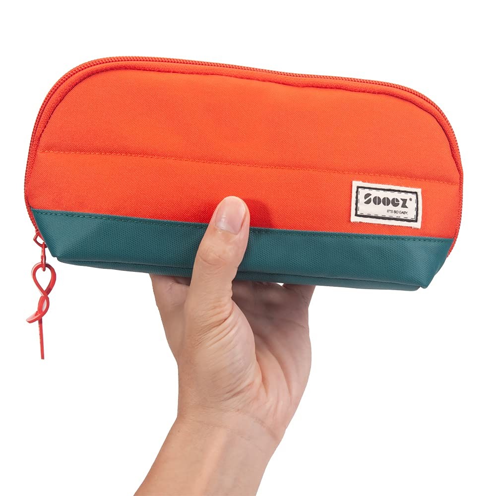 Wide-Opening Pencil Pen Case, Lightweight & Spacious Pencil Pouch Zipper Stat...