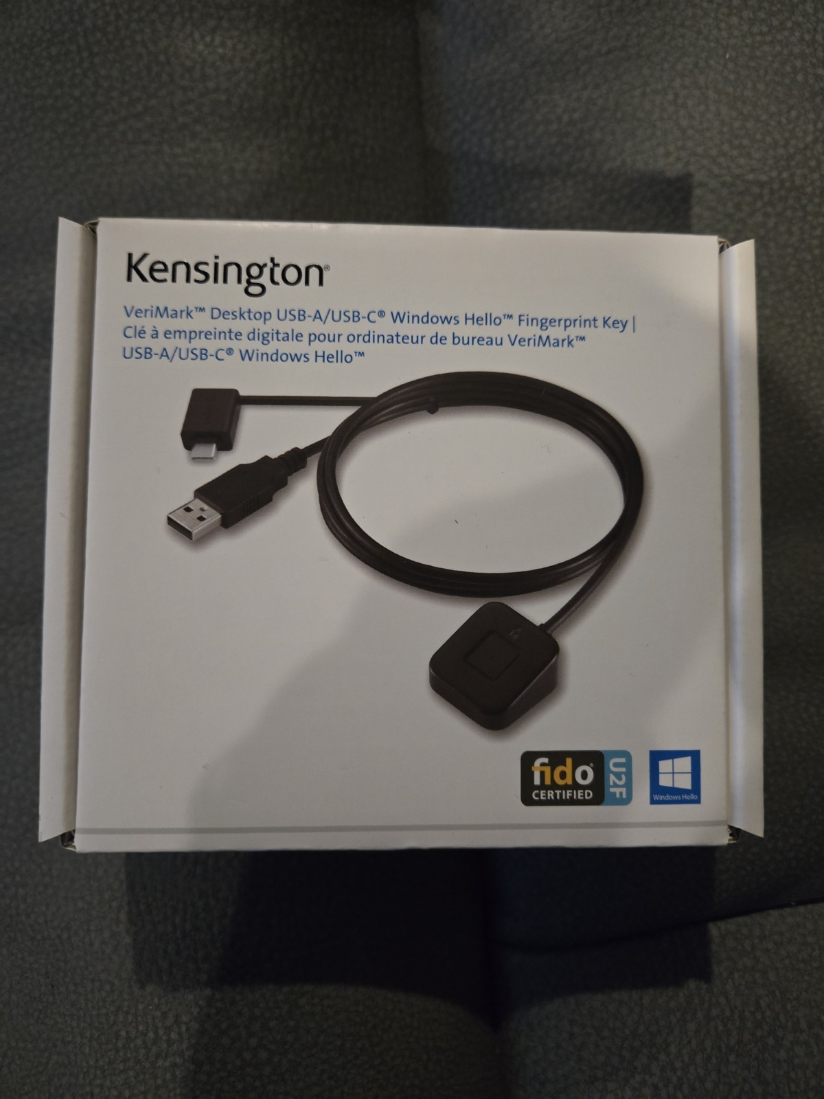 Kensington VeriMark Desktop Fingerprint Key --- New