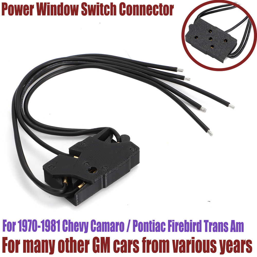 Power Window Switch Connector Repair Pigtail For 1970-81 Pontiac Firebird Camaro