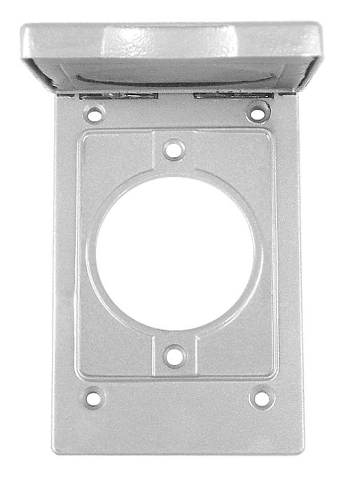 Weatherproof Cover 1-Gang 30 Amp 30A Receptacle 1.75" Dia Vertical 1C-PO30