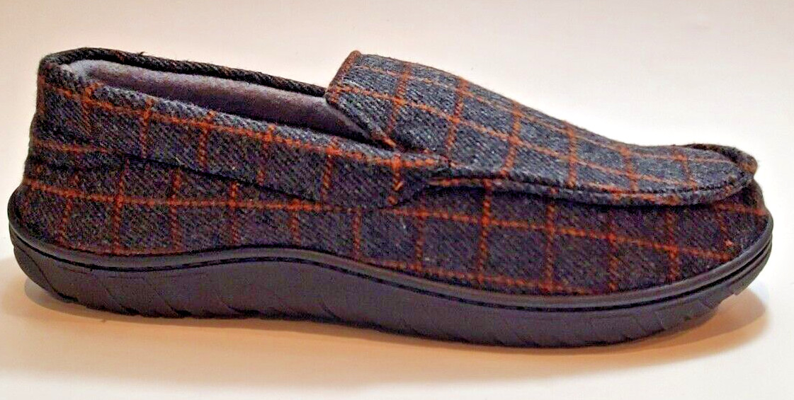 Totes Toasties Memory Foam Slippers Men's X Large 11-12 Buffalo Check