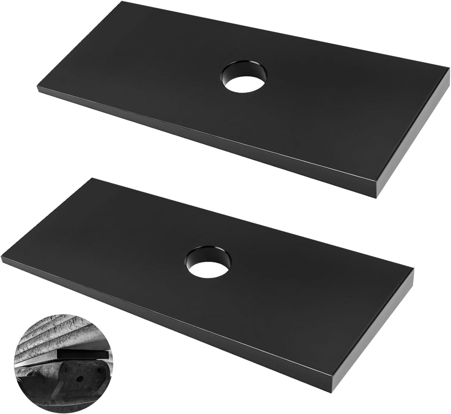 2.5 Degree Universal Axle Shims for Leaf Springs & Lift Blocks, Angle Correctio