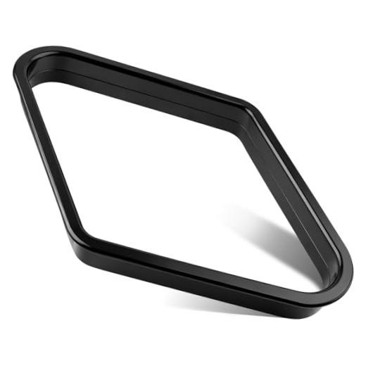 Black Billiards 9 Ball Diamond Pool Table Ball Rack, Plastic 9-Ball Pool Table