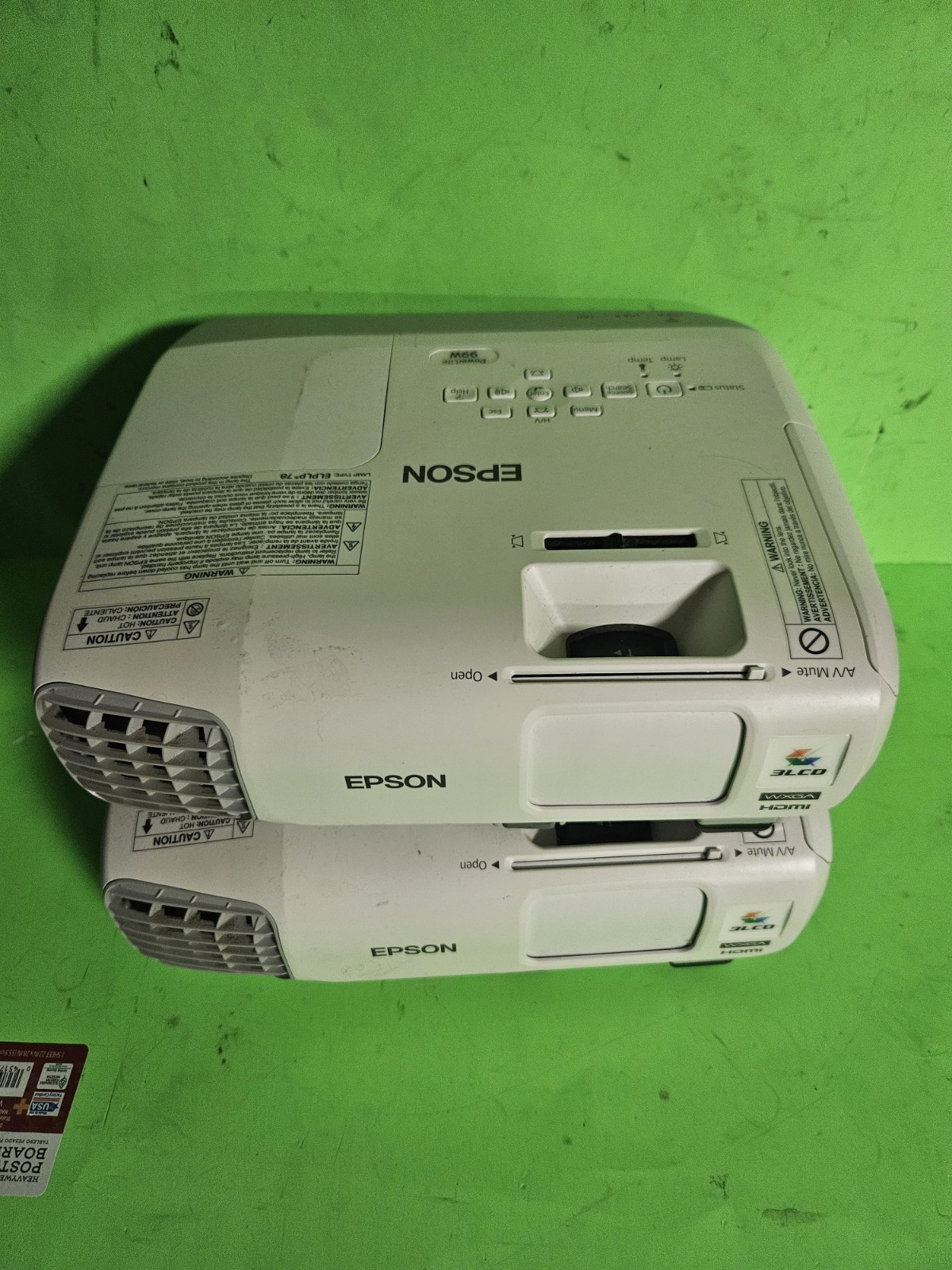 Lot Of 2 Epson 99w Powerlite Home Theatre Projector 2430H 4928H