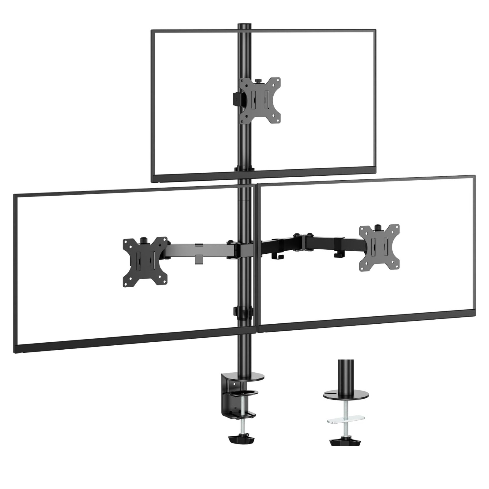 UPGRAVITY 3 Monitor Desk Mount for 17 to 32 inch Screens, Fully Adjustable Tr...