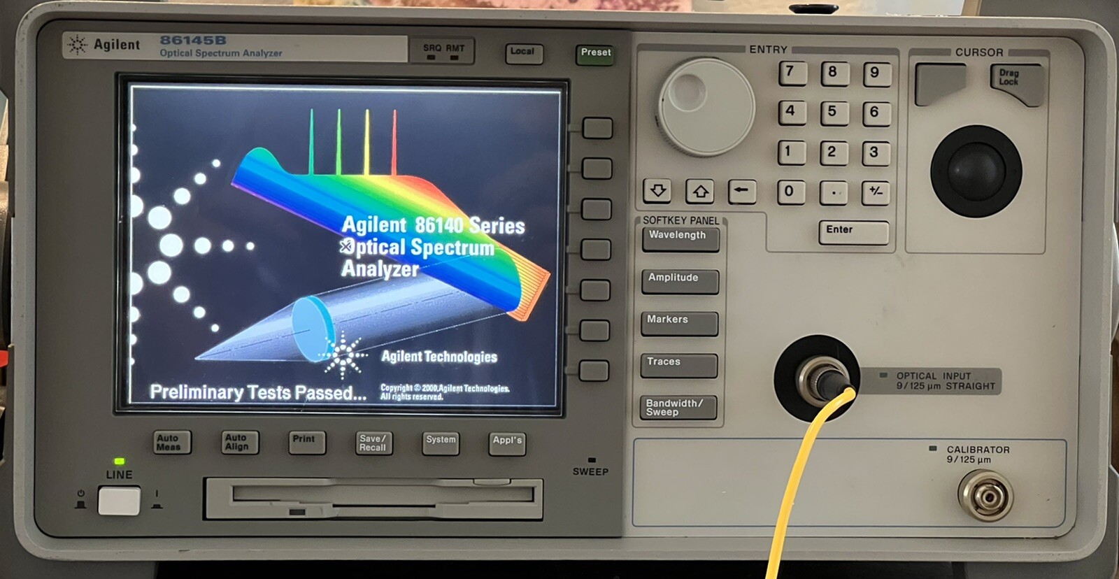 Agilent 86145B -006 US40150415 High Performance Optical Spectrum Analyzer