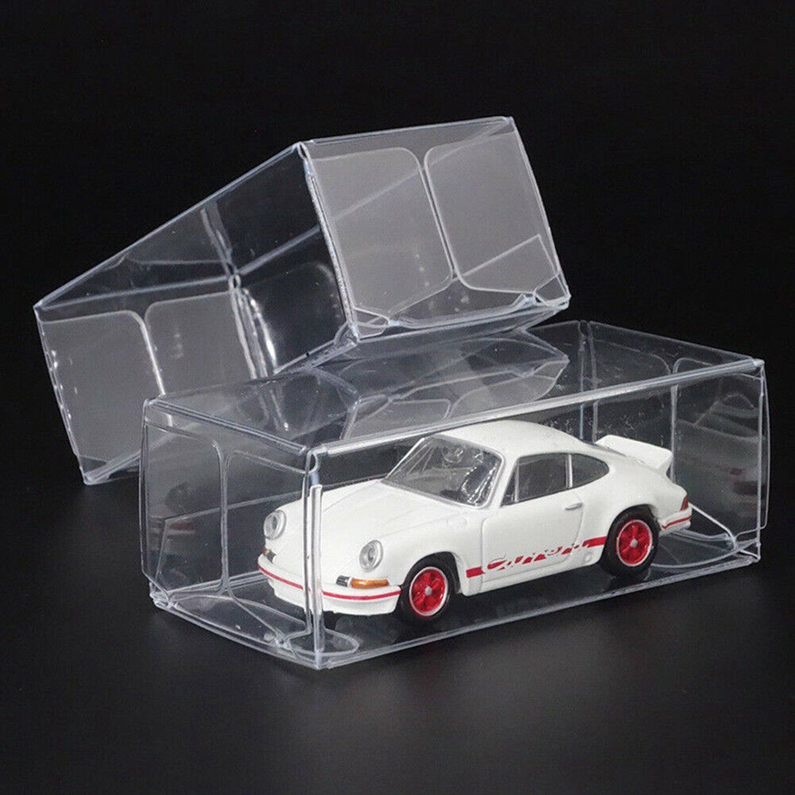25pcs Clear Model Toy Car Display Box Show Storage Dustproof Case For 1:64 Scale