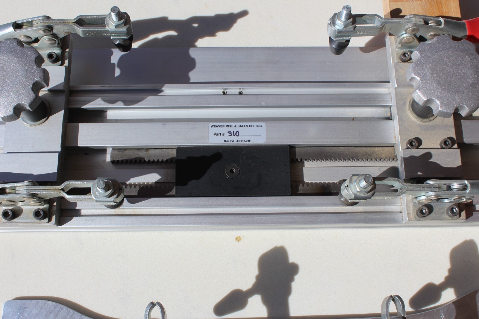 LA Weaver MFG cabinet crown door fixture parts310 330 template panel rail shaper
