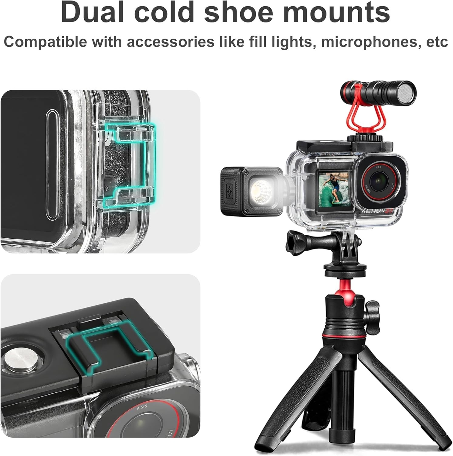 196FT Waterproof Case for DJI Osmo Action 5/4/3 - Ultimate Diving Protection