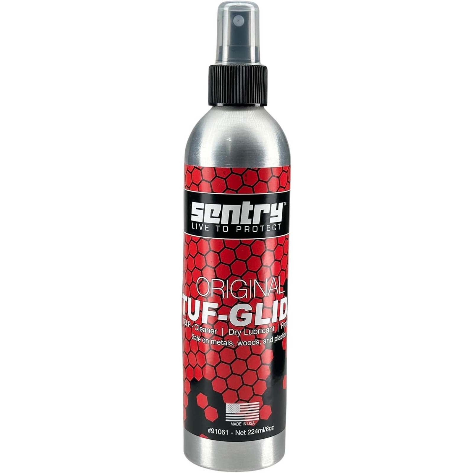 Sentry Solutions Tuf-Glide Dry Lube Gun Knife CLP Spray 8 oz, SS-TF-GLD