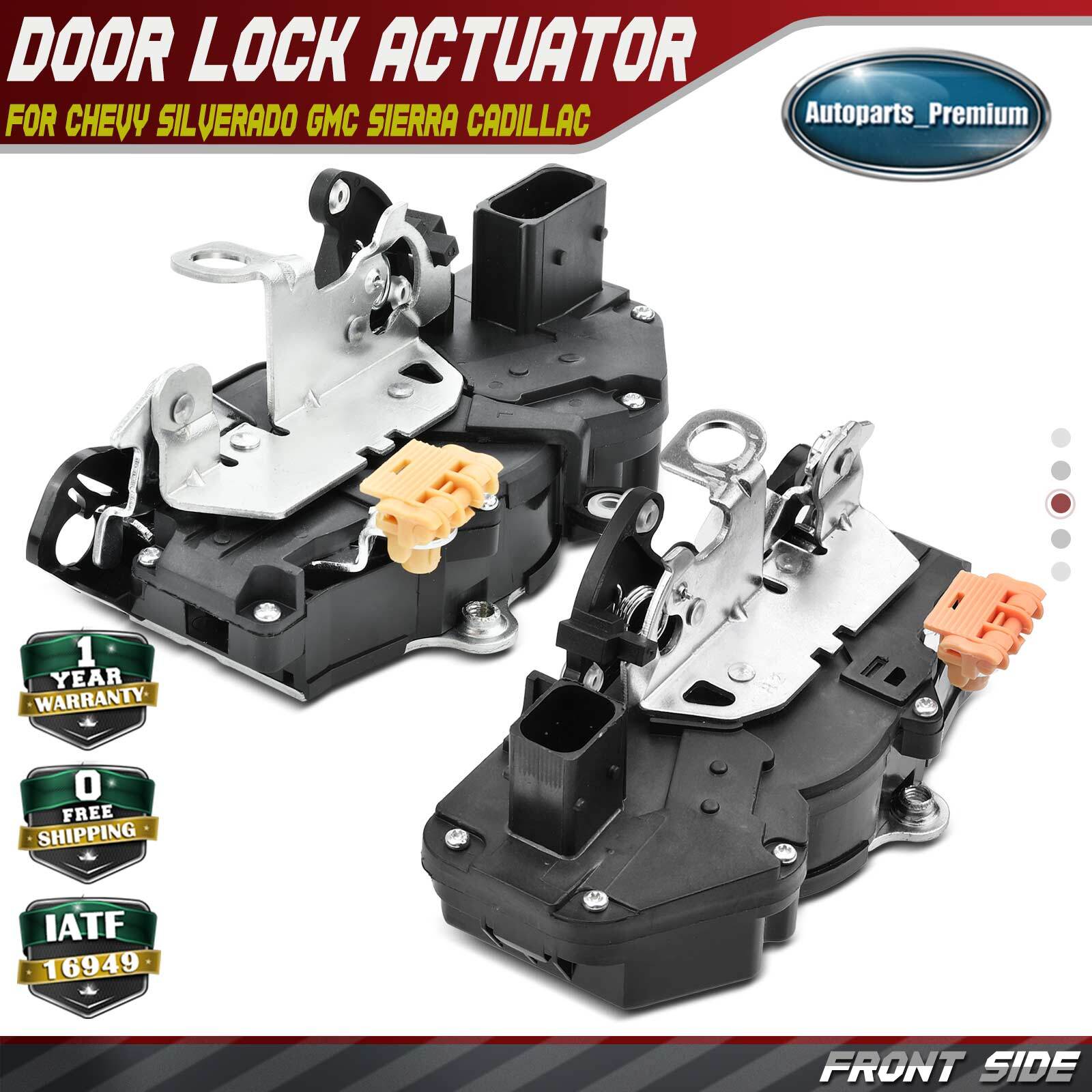 2x Door Lock Actuator for Chevrolet Silverado GMC Sierra Cadillac Front LH & RH
