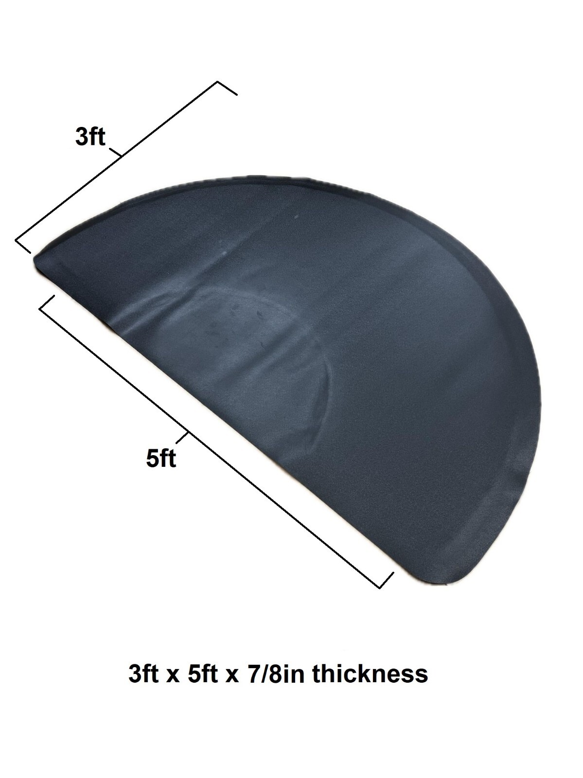 Semi Circle Anti-Fatigue Salon Barber Chair Floor Mat - NEW