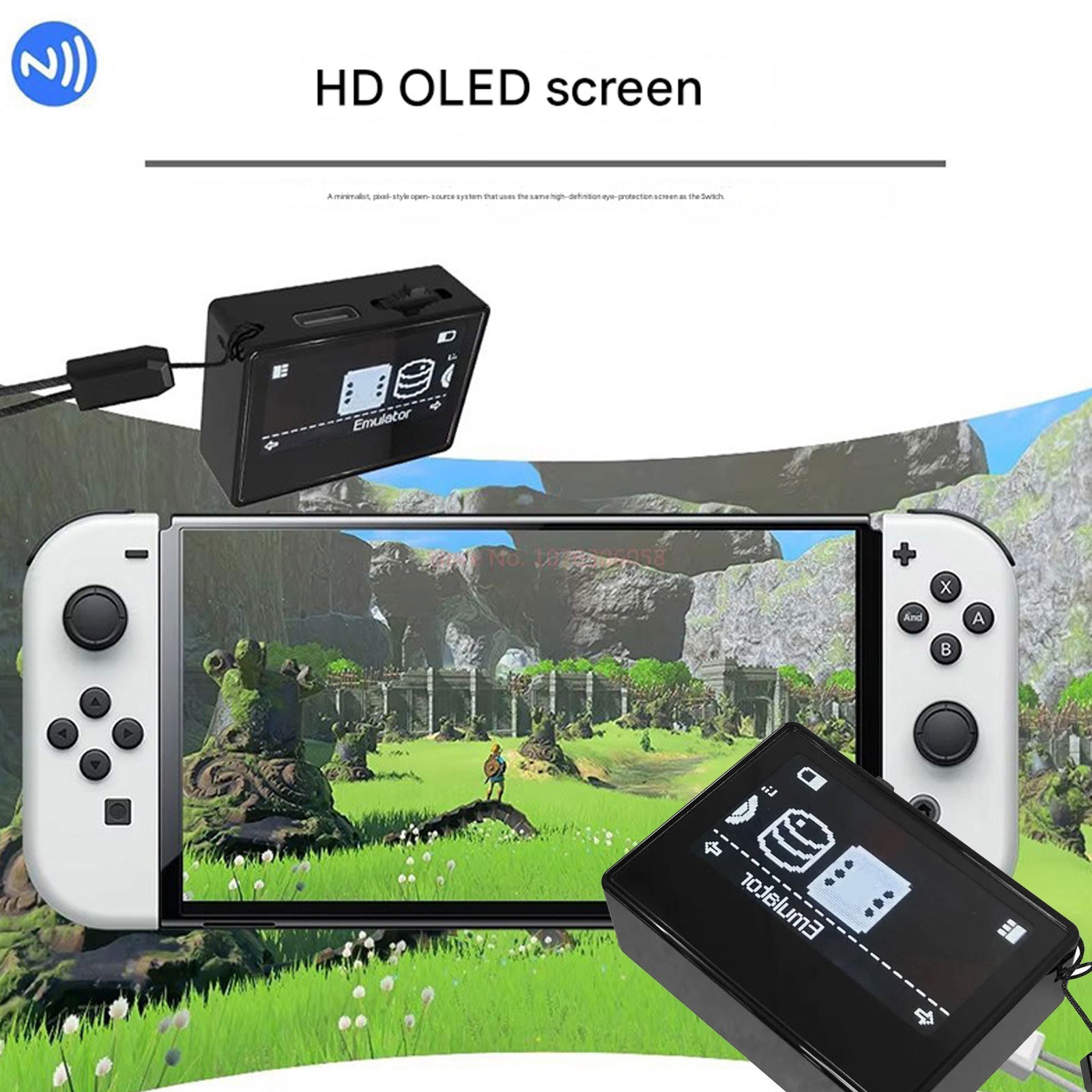 Smart Nfc Emulator For Amiibo/nintendo Switch Simple Pixel Style System Ic/ntaEw