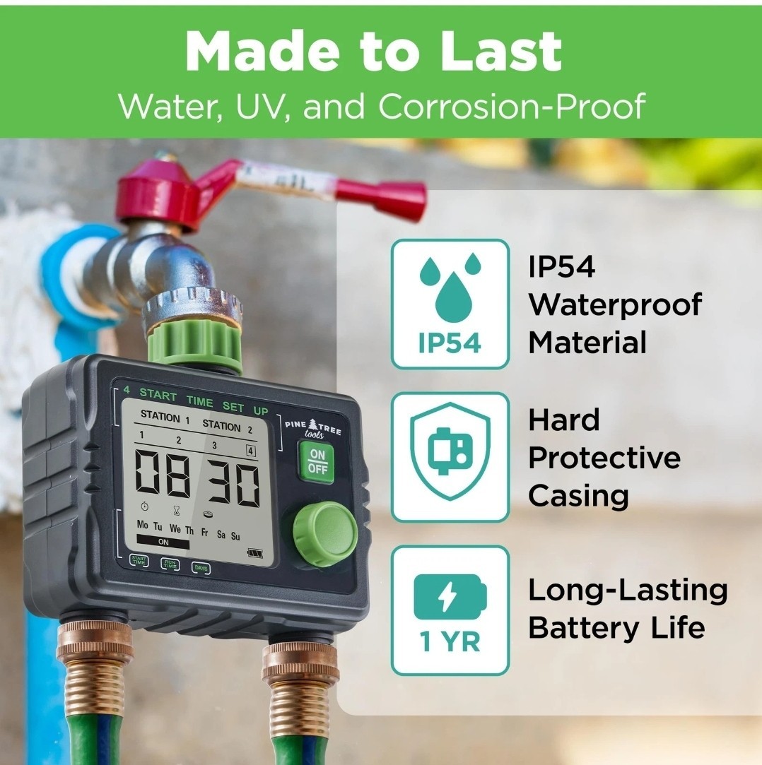 Hose Timer - Programmable Water Timer for Garden Hose Automatic & Manual (B3-B15