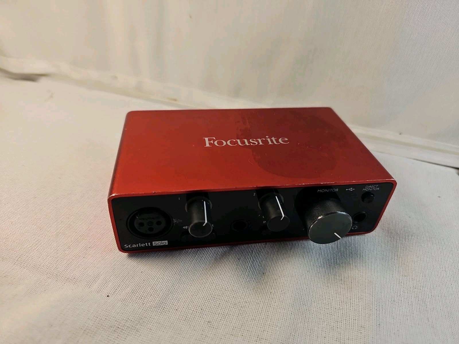 Focusrite Scarlett Solo USB Audio Interface XLR 1/4" In Phantom Power