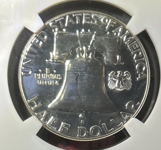 1960 SILVER FRANKLIN HALF DOLLAR 50C NGC PF 67