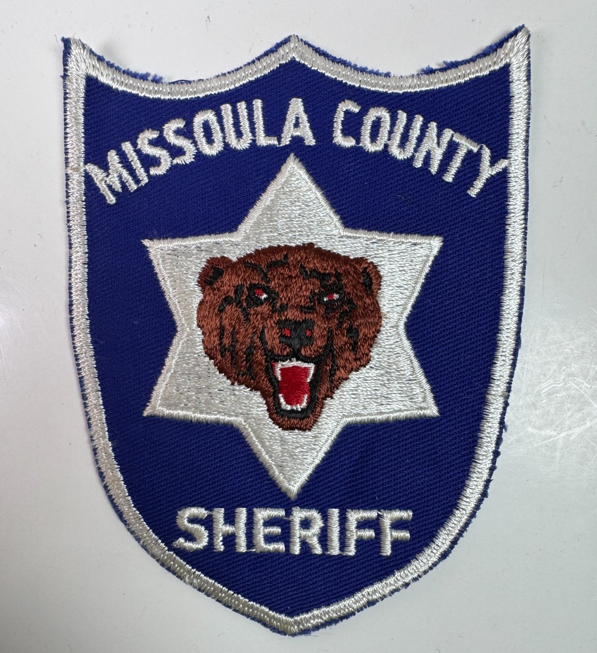 Missoula County Sheriff Montana Bear Patch D10