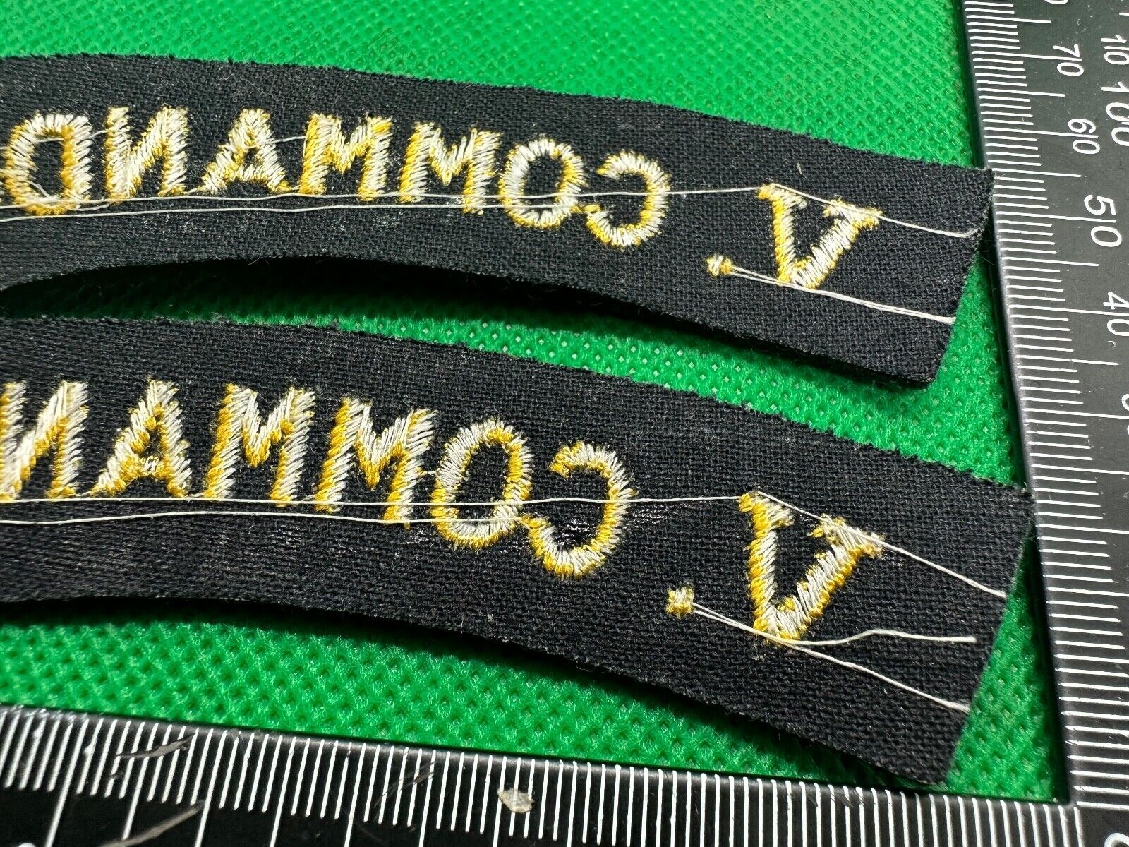 V (5th) Commando British Army Shoulder Titles - WW2 Onwards Pattern