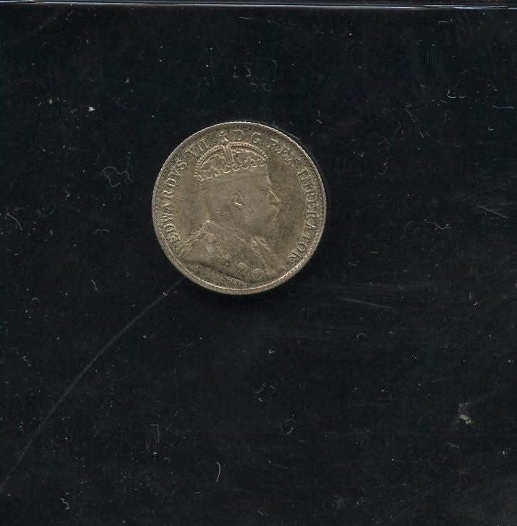 Canada 5C 1906 (#416). Toned AU Few Light Scrs.
