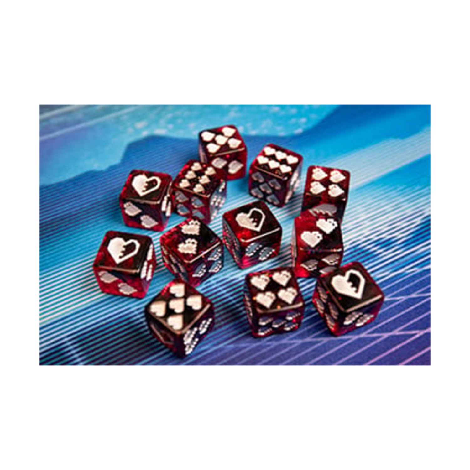 Infinite Black Dice & Supplies d6 Loyalty Brick w/White (12) New