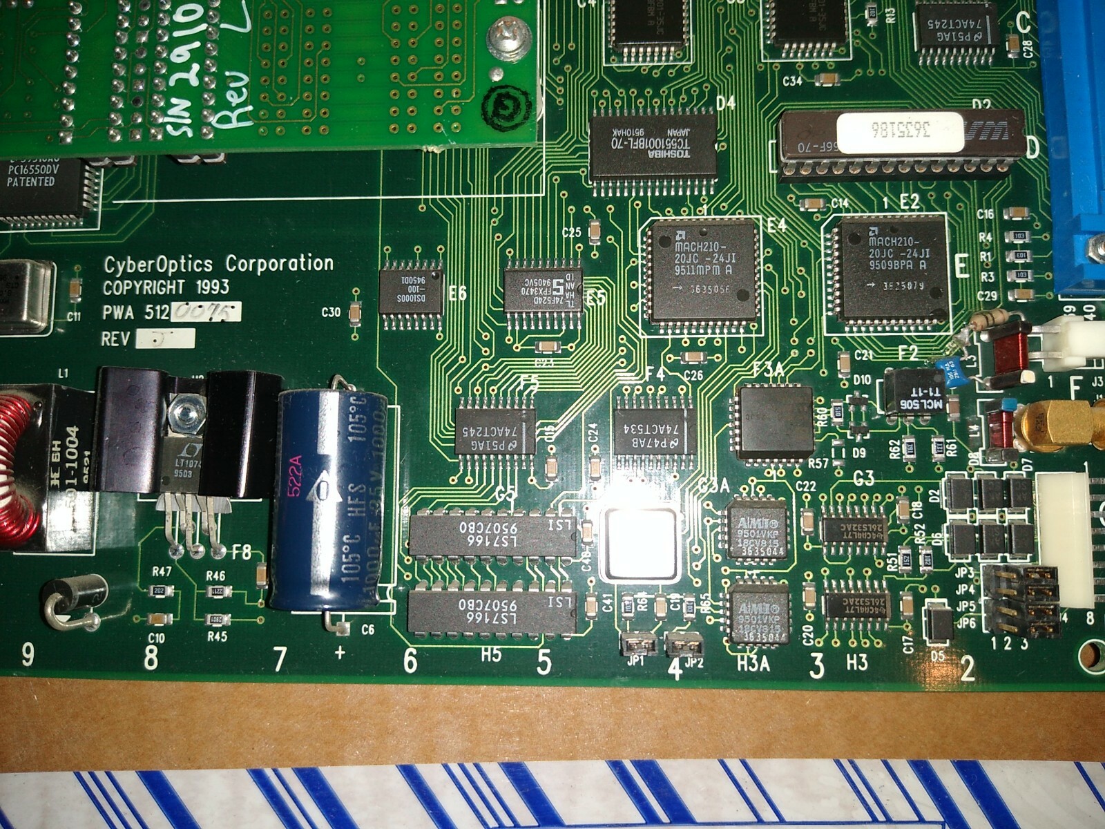 CyberOptics Laser Control Board PWA 5120075 Rev. J
