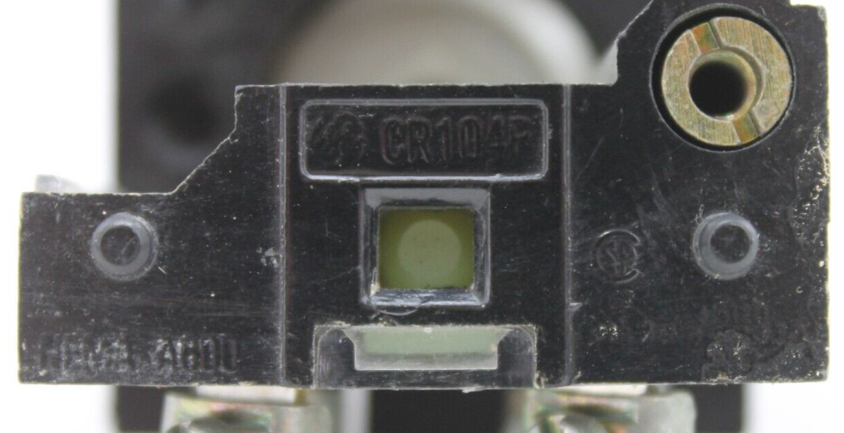 Used GE CR104P Contact Block with Black Selector Switch