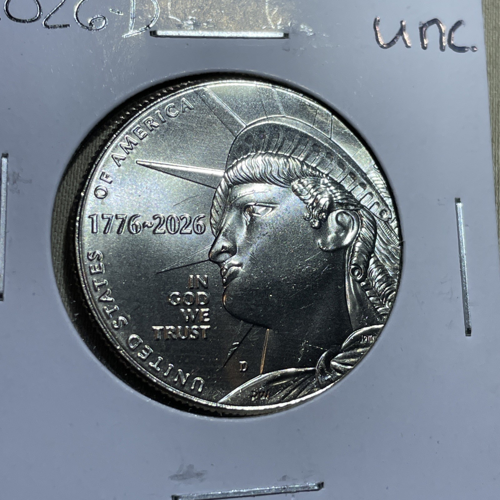 1776-2026  Denver Mint  Liberty Semiquincentennial Half Dollar,  UNCIRCULATED
