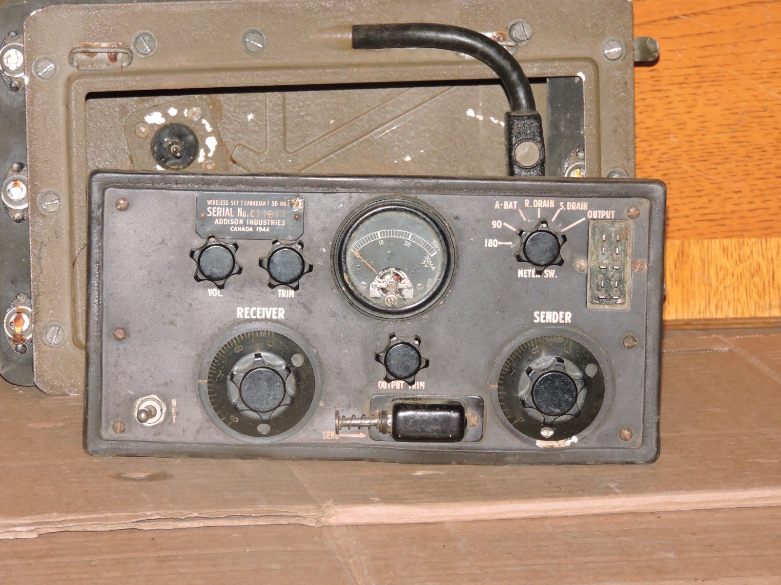 WIRELESS SET 58 TRANSMITTER/RECEIVER IN FAIR CONDITION
