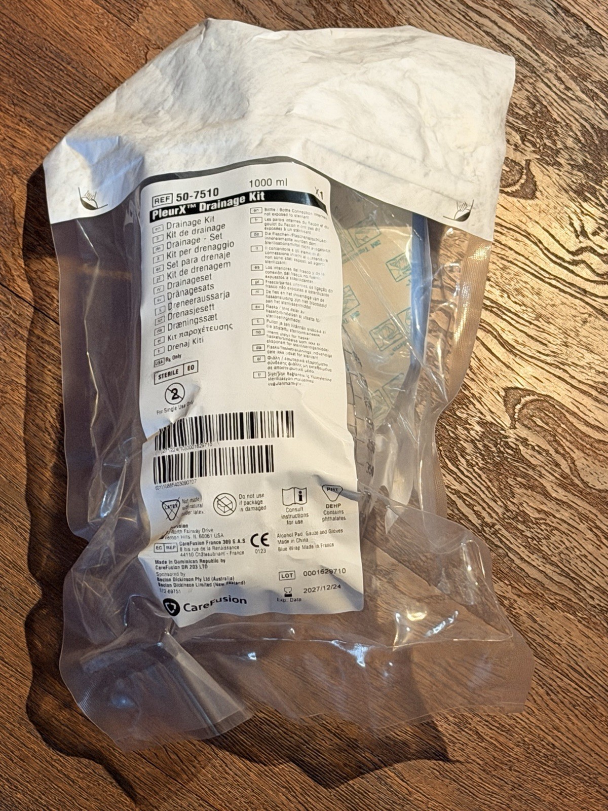 Pleur X 50-7510 Drainage Kits, Exp. 12/24/2027