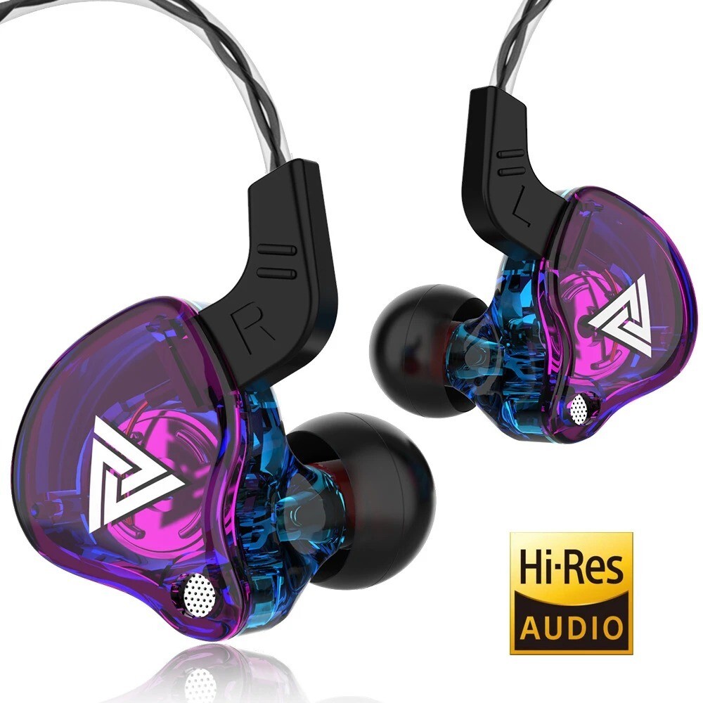 QKZ AK6 3.5mm Wired Earphones – HiFi Sound, Gaming Headset,Bass Earbuds