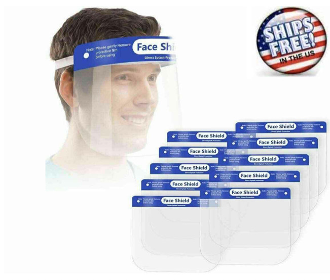 Protectiv Clear Face Shield Anti Fog Face Shield for Women & Men