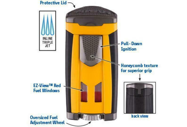 XiKAR 573G2 HP3 Inline Flame Cigar Lighter Gunmetal Gift Box Warranty