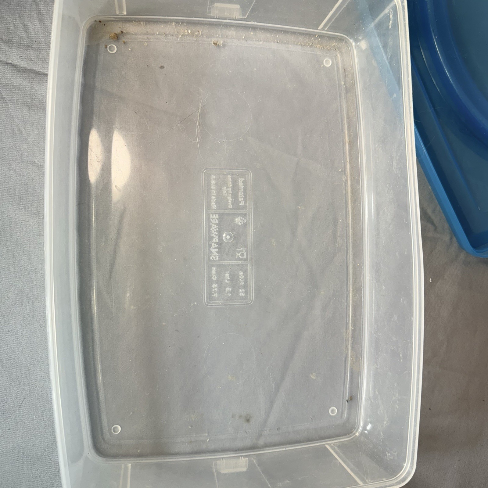 Snapware Snap 'N Stack Storage Organizer Rectangle Plastic Crafts Clear Blue