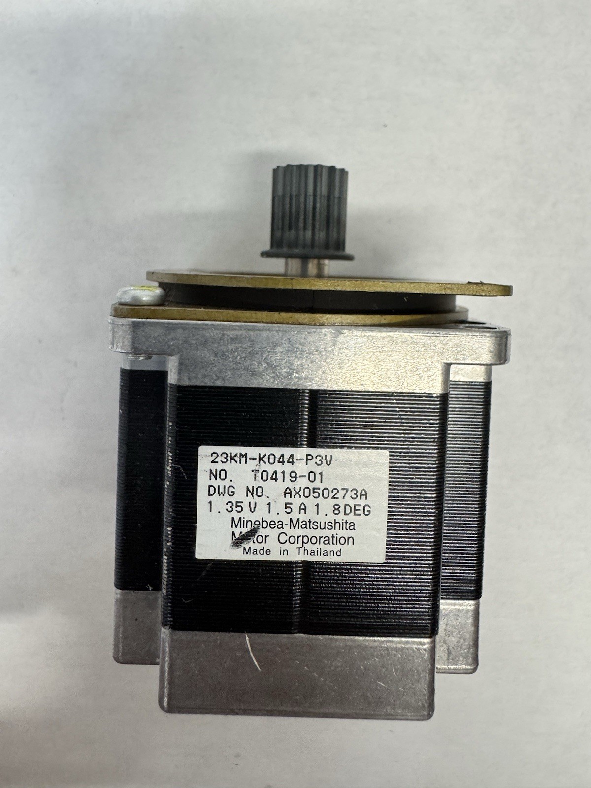 23KM-K044-P3V Stepper Motor NEMA 23 1.8 Degree 1.5A w/ Pulley