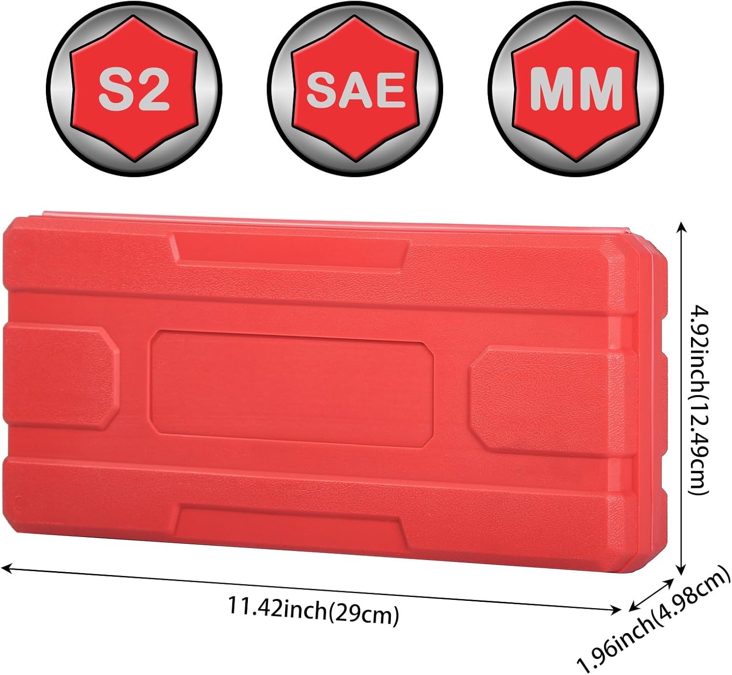 Hex Bit Socket Set 32-Piece, Allen Socket Set, 1/4'', 3/8”& 1/2'' Hex Drive