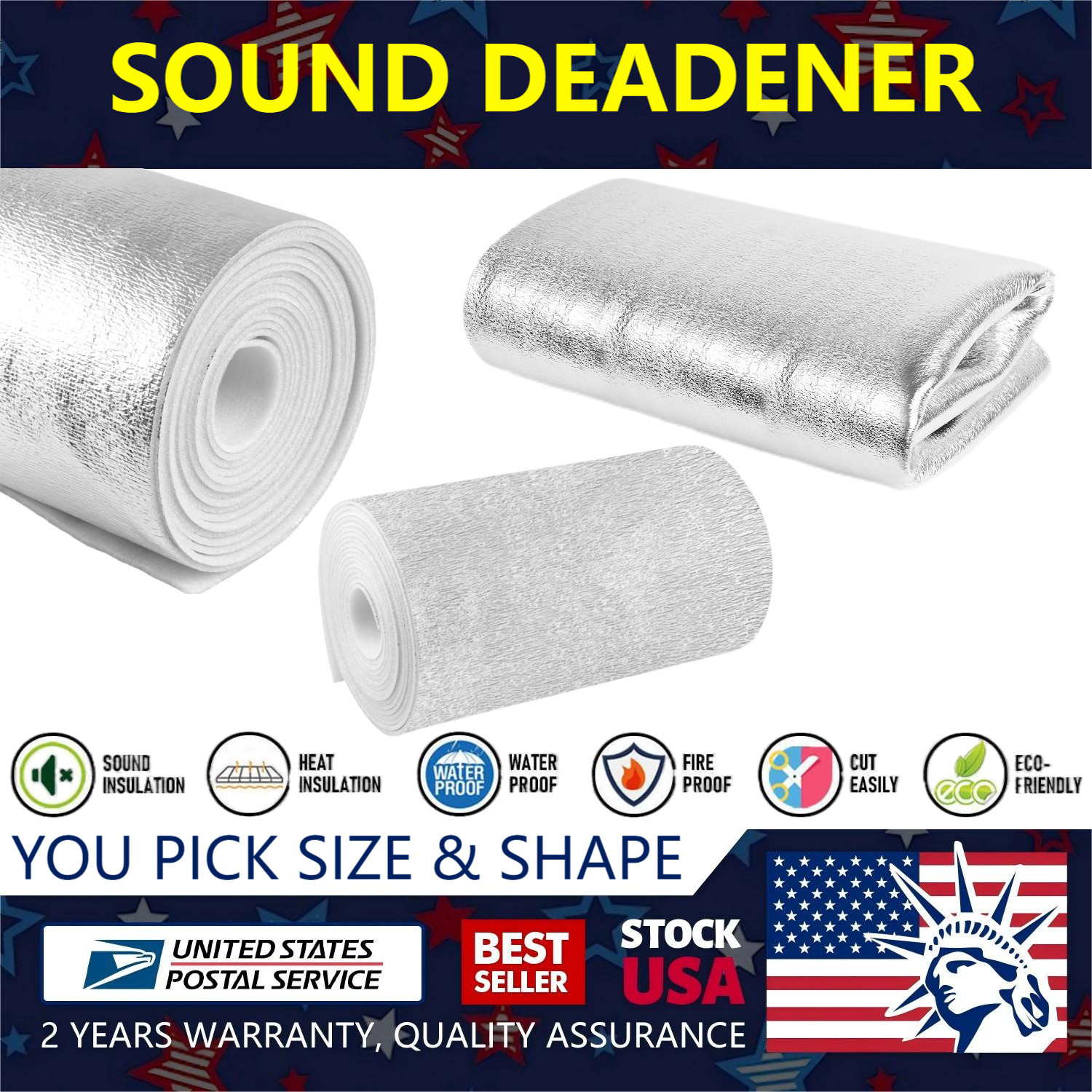 US Energy Premium Garage Door Insulation Kit Two CAR GARAGE DOOR 26Ft/W 16”/H