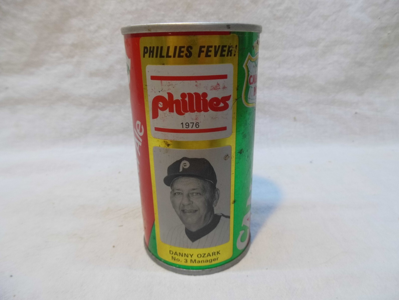CANADA DRY 1976 PHILLIES "DANNY OZARK" SODA CAN~#2