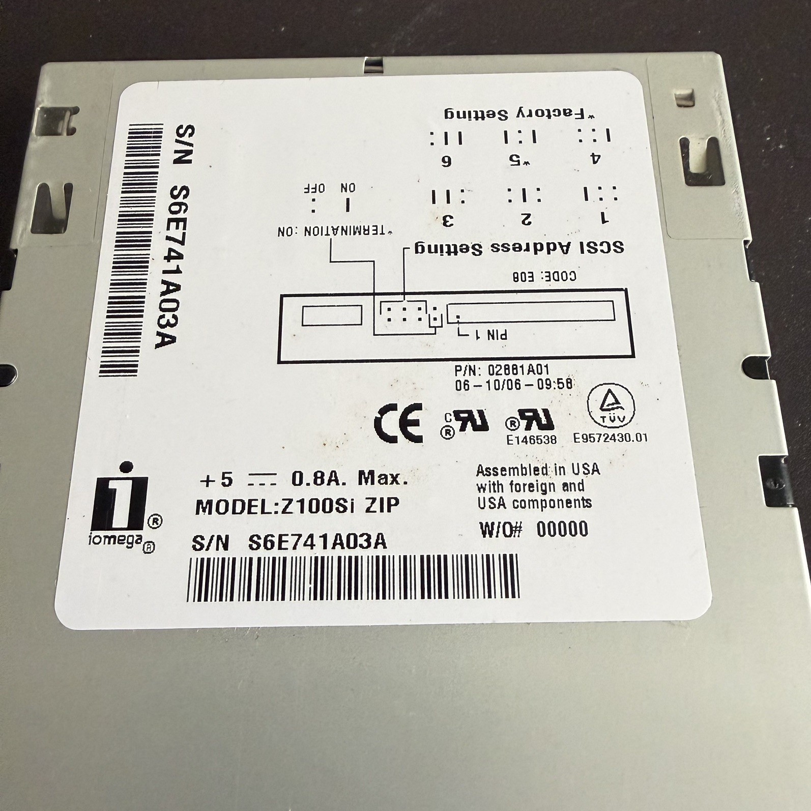 Iomega Zip 100Si ZIP