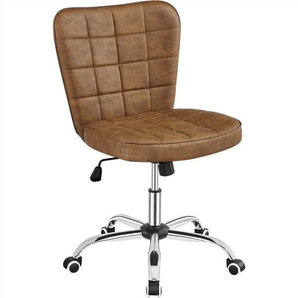 Modern Faux Leather Upholstered Rolling Office Chair Modern Task Chair