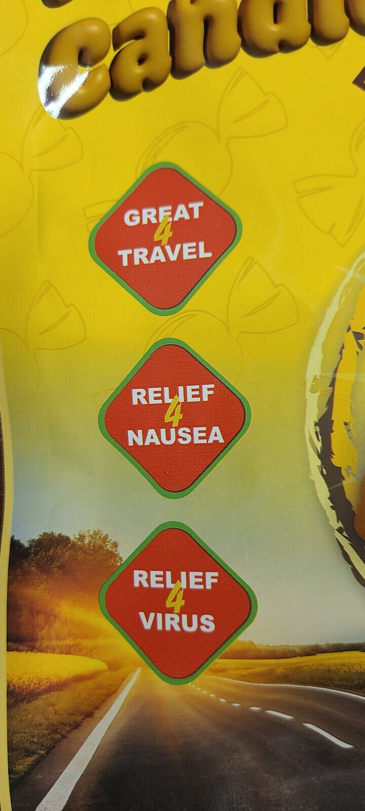 Ginger Hard Candy - Relief Nausea, Motion Sickness, Upset Stomach (2 Pack)