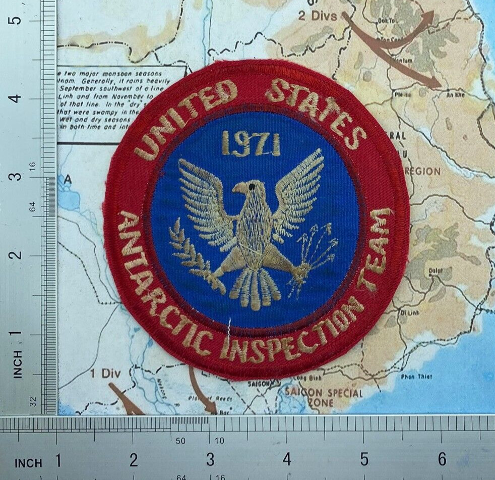PATCH , antarctic inspection team patch , usn , Vietnam war patc , t1-761