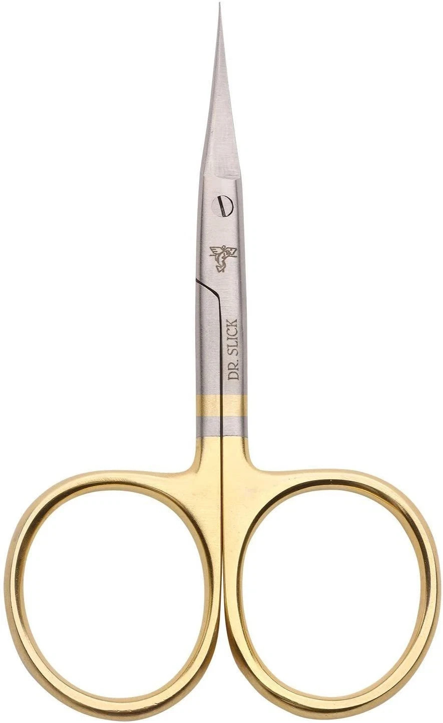 Dr Slick All Purpose Scissors Gold Loop Pointed End Fly Tying Fishing Craft Tool