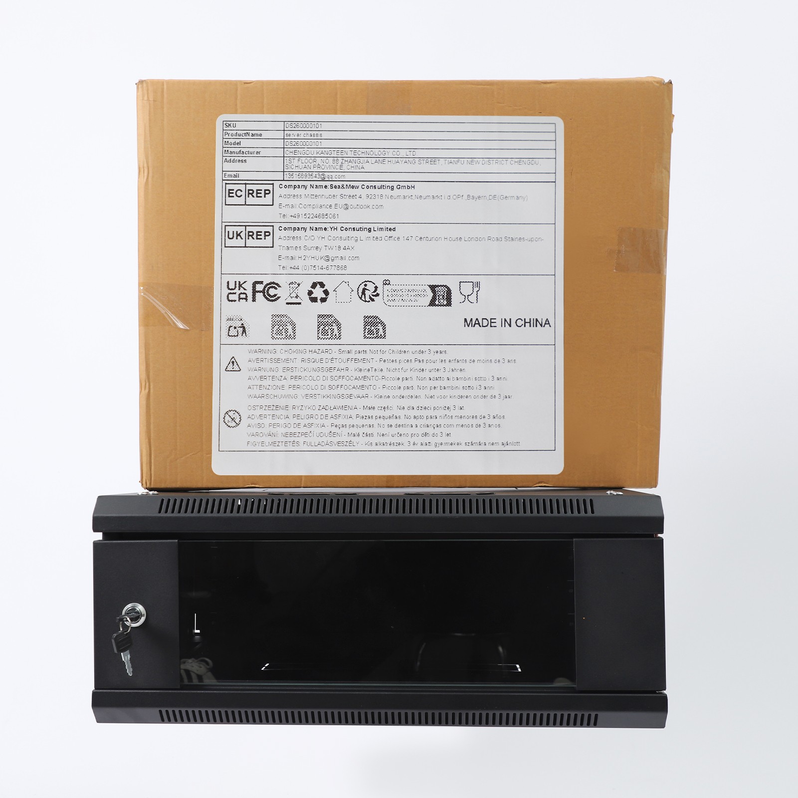 Server Network Rack, Enclosure Cabinet for Computer Data Electronic Equipment