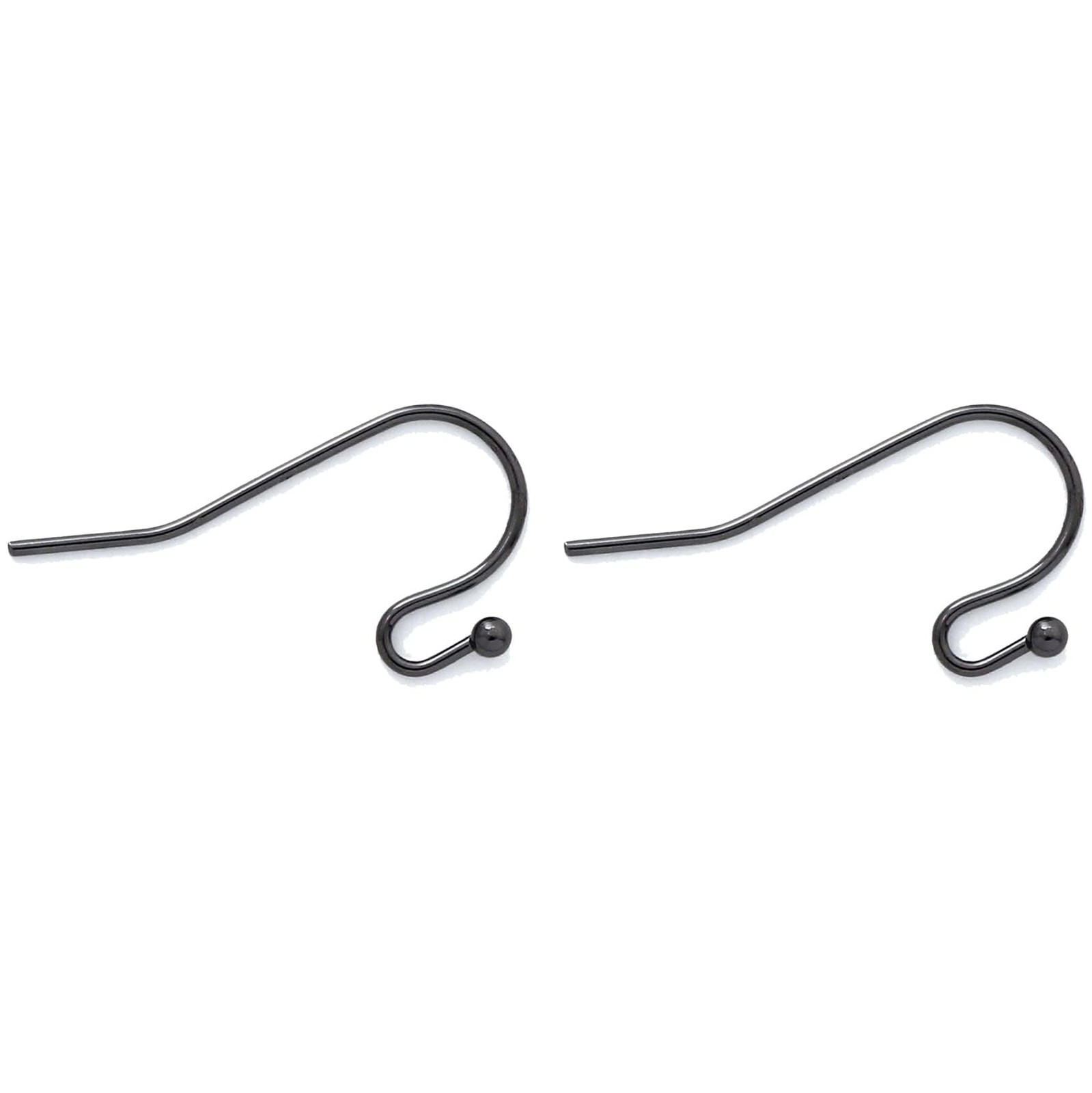 100 Pairs Earwires Ball Dot French Earring Hooks/Dangle Earring Connector/Fin...
